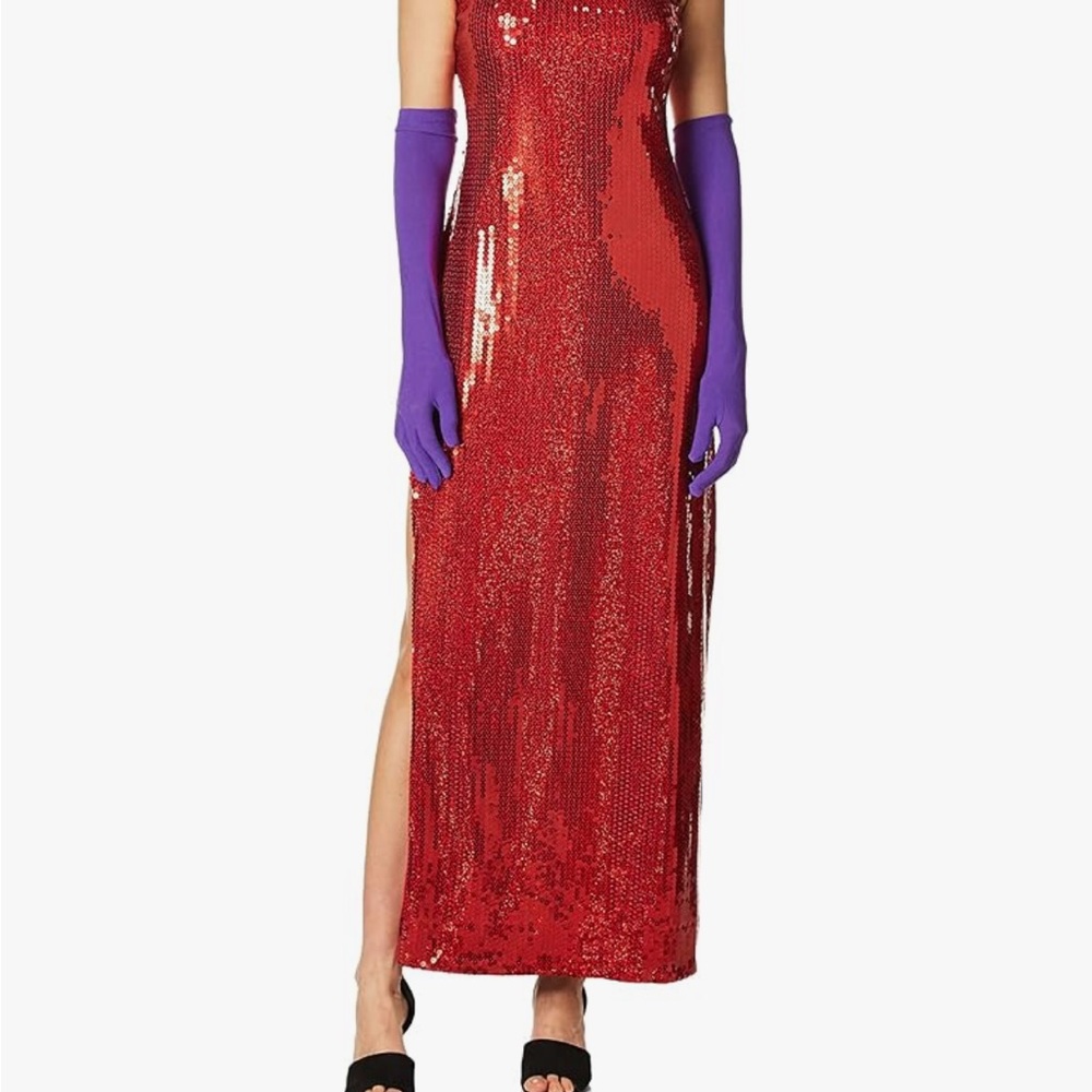Red Sequin Dress